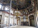 Interiér paláce Collorado-Mansfeld u Kiovnického námstí zdobí jedinená