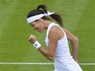 TOHLE VYLO. Ana Ivanoviová v 1. kole Wimbledonu. 