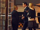 John Travolta piletl v pátek brzy ráno do Karlových Var. (28. ervna 2013)