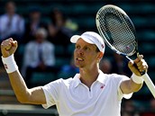 ZASE VHRA. esk tenista Tom Berdych podevt v karie porazila Kevina