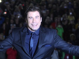 John Travolta na večerní projekci filmu Pomáda v letním kině (28. června 2013)