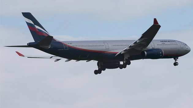 Letadlo, v kterm ml Snowden pilett z Hong Kongu do Moskvy (23. ervna).