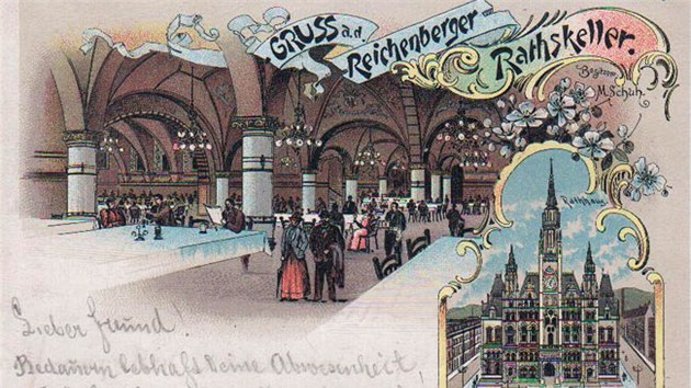 Už v roce 1893, kdy ještě ani nefungovaly úřednické prostory, otevřel v suterénu Radniční sklípek. 