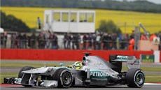 V druhém tréninku na Velkou cenu Británie byl nejrychlejší Nico Rosberg ze