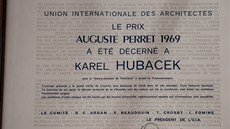 Za návrh Jetdu obdrel architekt Hubáek v roce 1969 prestiní Perretovu cenu.