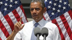 Barack Obama se pi  projevu na Georgetownské univerzit pkn zapotil.