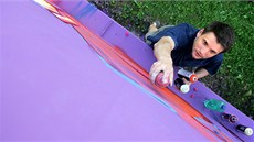 Writer Phoe pat�í k legendám pra�ské graffiti scény. S prvními tagy za�ínal na