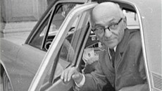 P�edseda festivalové poroty A. M. Brousil, fotografie z MFF Karlovy Vary v roce...