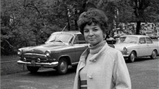 Libu�e �vormová na fotografii z MFF Karlovy Vary v roce 1968