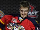 Dvojka draftu hokejové NHL v roce 2013 Alexandr Barkov obléká dres Floridy