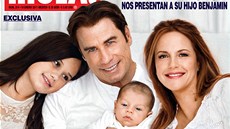 John Travolta, Kelly Prestonová a jejich dcera Ella a syn Benjamin (2011)