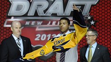 tyka draftu hokejové NHL v roce 2013 Seth Jones obléká dres Nashvillu