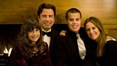 John Travolta s manželkou a dětmi (2009)
