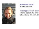 Katharina Rojan ze Saarland university