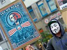 Hanover. Protest proti americké tajné operaci PRISM (2. ervence 2013)