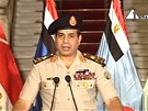 éf armády generál Al-Sisí oznamuje, e zbavuje prezidenta Mursího funkce (3.