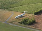Opt ve vzduchu. DC-9 v barvách Alitalie tráví penzi mezi poli nedaleko letit...