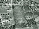 Petschkova zahrada na leteckém snímku z roku 1938