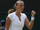 POJ! eská tenistka Petra Kvitová v osmifinále Wimbledonu.