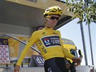 Vedoucí muž Tour de France Jan Bakelants před startem 3. etapy.