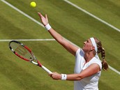 NA PODN. Petra Kvitov v osmifinle Wimbledonu.