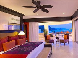 Penthouse ve vyhláeném resortu Garza Blanca v mexickém mst Puerto Vallarta....