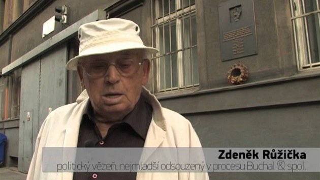 Zdeněk Růžička při natáčení dokumentu studentů Slezské univerzity.