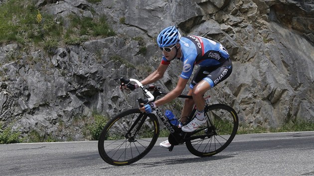 Kanadsk cyklista Ryder Hesjedal sjd kopec v devt etap zvodu Tour de France.