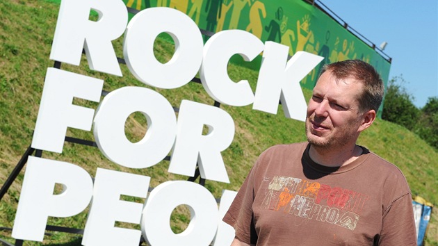 Rock for People - šéf pořadatelů Michal Thomes (2. července 2013)