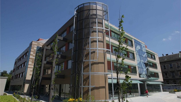 Definitivn podoba nov kancelsk budovy Namiro v Olomouci v Hynaisov ulici. (9. ervence 2013)