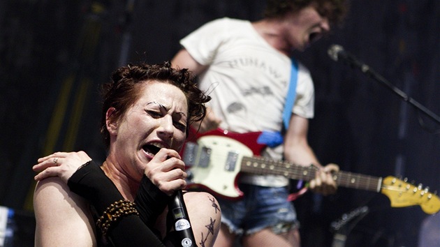 Amanda Palmer na festivalu Rock for People (2. ervence 2013)