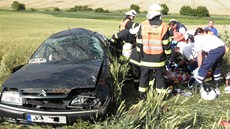 Nehoda osobního auta u Archlebova si vyádala pt zranných