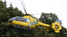 Záchranáský vrtulník pepravil tce zranného na urgentní píjem ostravské