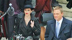 Casino Royale - natáení, Karlovy Vary - Daniel Craig a Eva Greenov&#225; pi