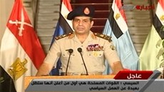 Velitel egyptské armády Abdel Fattáh al-Sisí ohlauje, e ozbrojené síly opt
