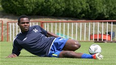 POSILA. Eugene Salami je novou posilou fotbalist� Teplic. Nigerijský úto�ník u�