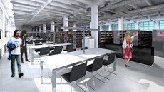 Tuto podobu by do podzimu mlo nabrat nové sídlo krajské knihovny.