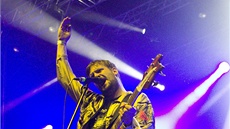 Z vystoupení kapely Klaxons na festivalu Rock for People (4. ervence 2013)