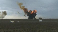 Místo dopadu ruské rakety Proton-M 