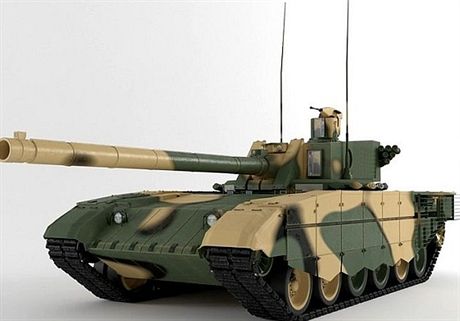 Vzhled tanku Armata podle vojenského analytika Alexeje Chlopotova