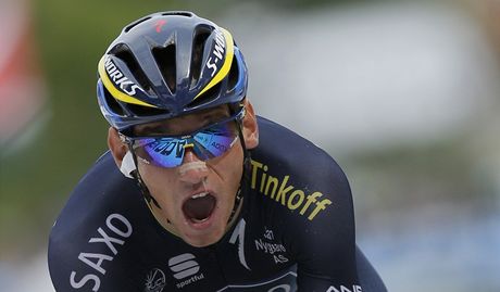 Roman Kreuziger v horsk asovce na Tour de France. 