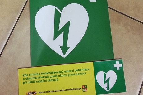 Zelen logo ve tvaru srdce oznauje vechna msta, kde je automatick...