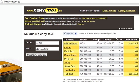 Cenytaxi.cz 