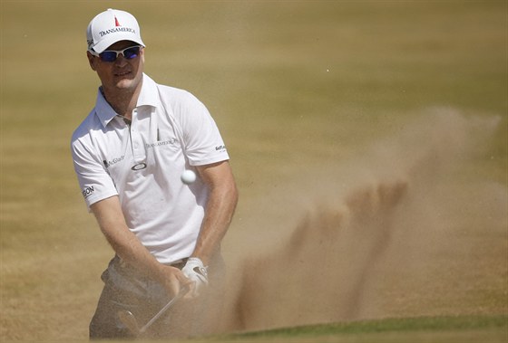 Americký golfista Zach Johnson v prvním kole The Open.