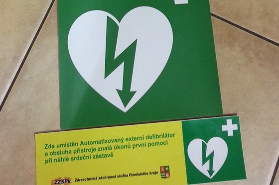 Zelené logo ve tvaru srdce oznauje vechna místa, kde je automatický...