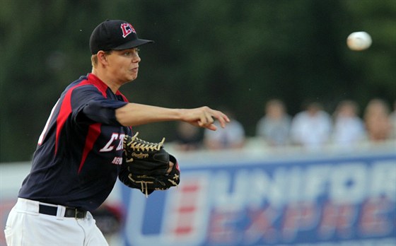 eský reprezentant v baseballu v akci