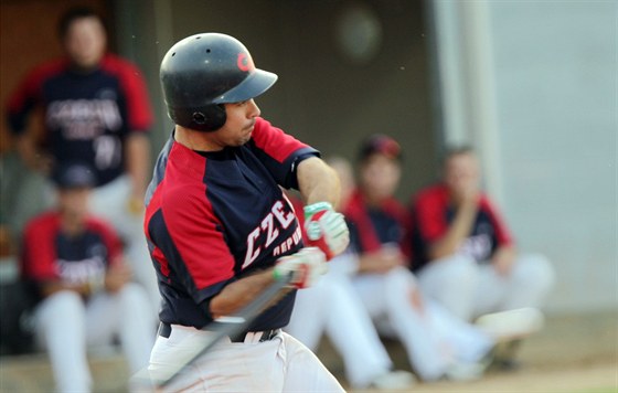 eský reprezentant v baseballu v akci