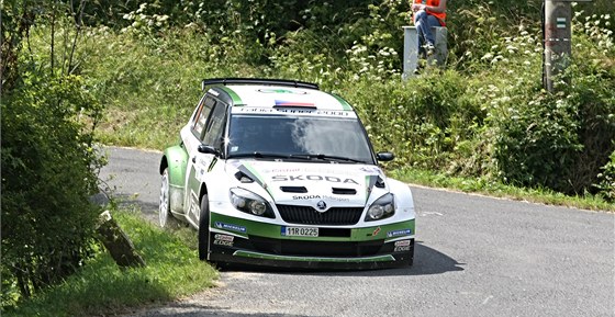 Jan Kopecký se svou kodou na Rallye Bohemia.