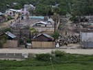 Zboené muslimské domy ve mst Meikhtila v centru Barmy, kde v beznu dav