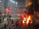 Stávka následuje po ervnové vln protest statisíc mladých Brazilc proti...